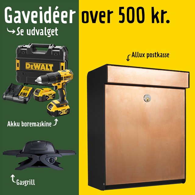 Gaveidéer over 500 kr. - se her