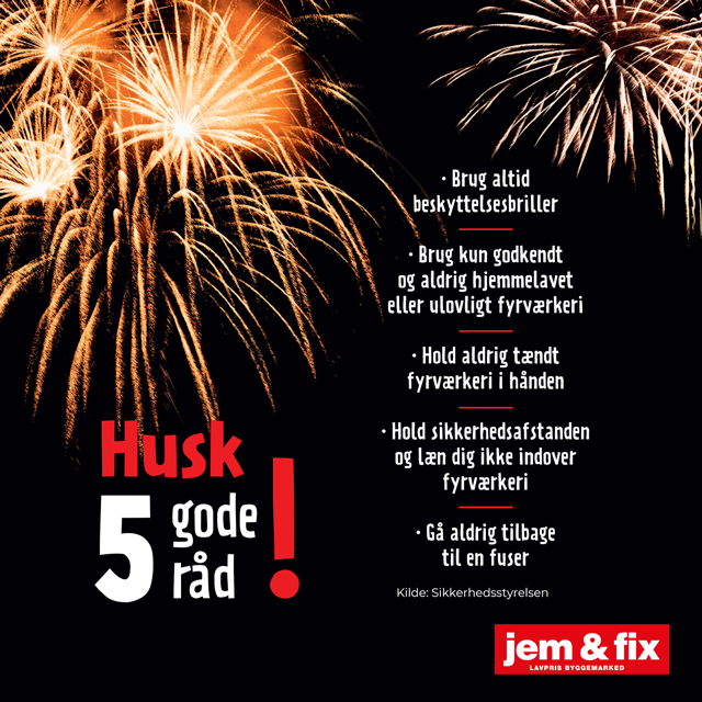 De 5 fyrværkeriråd