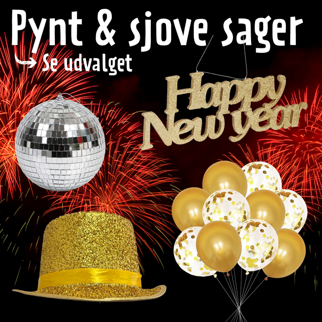 Pynt & sjove sager - se udvalget 