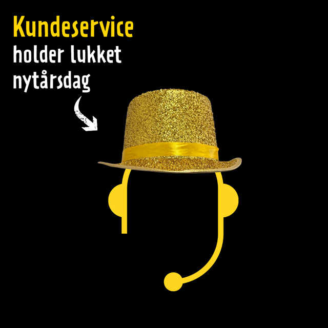 Kundeservice holder lukket nytårsdag