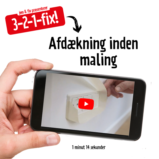 Afdækning inden maling - se filmen