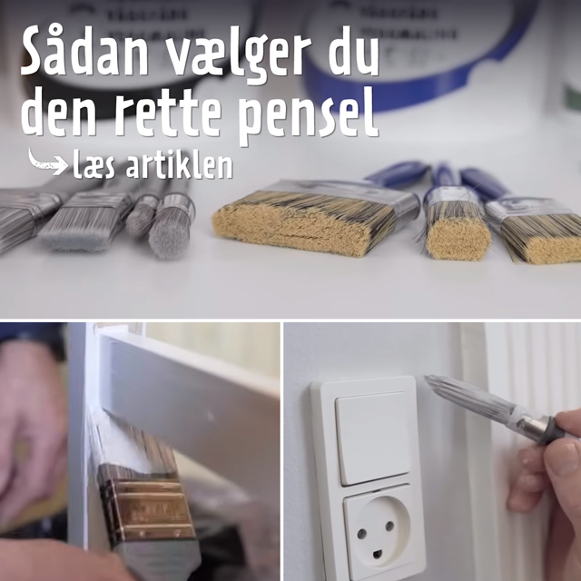 Sådan vælger du den rette pensel - læs artiklen