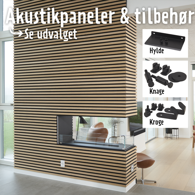 Akustikpaneler & tilbehør - se udvalget