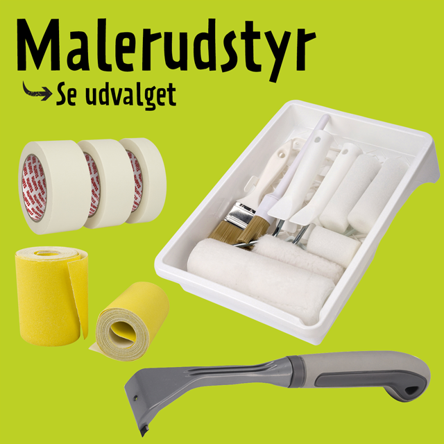 Malerudstyr - se udvalget