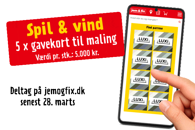 Vind gavekort til LUXI-maling - deltag i konkurrencen