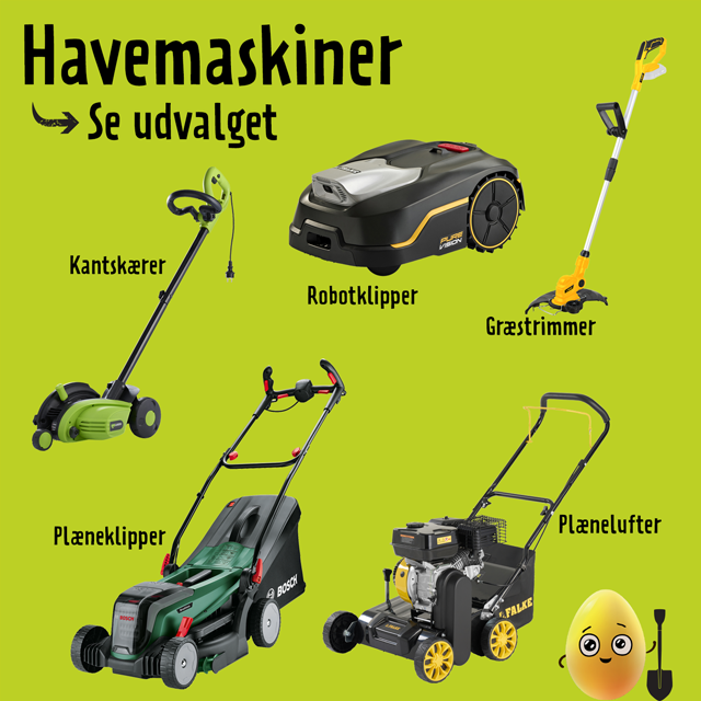 Havemaskiner - se udvalget 