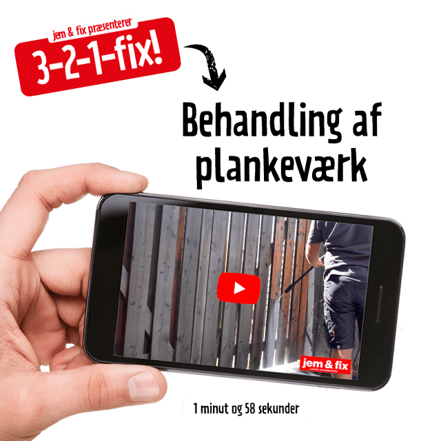 Sådan behandler du plankeværket - se filmen