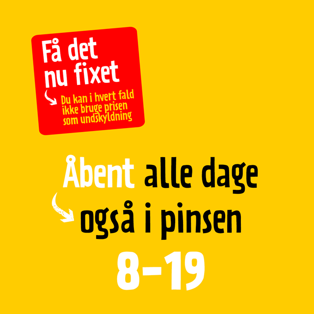 Åbningstider i Pinsen