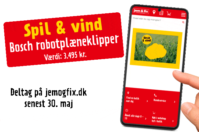 Vind Bosch robotplæneklipper - deltag i konkurrencen