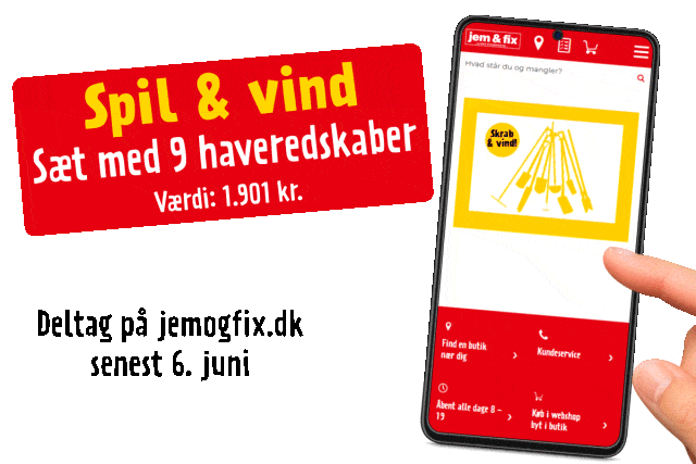 Vind haveredskaber - deltag i konkurrencen