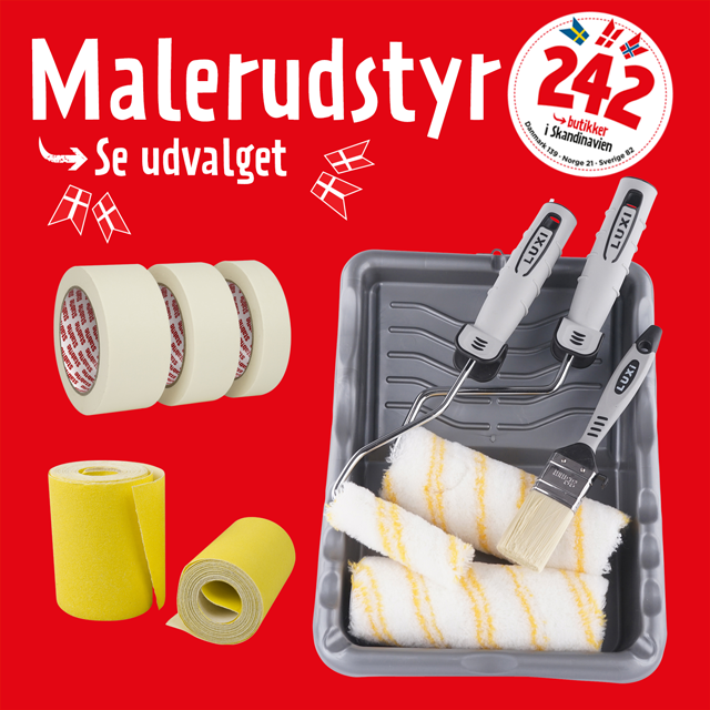 Malerudstyr - se udvalget