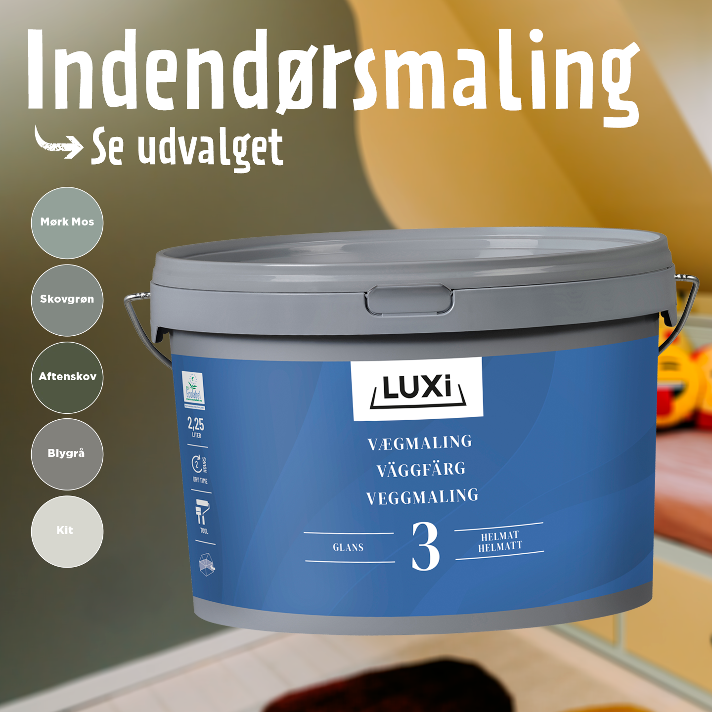 Indendørsmaling - frisk hjemmet op