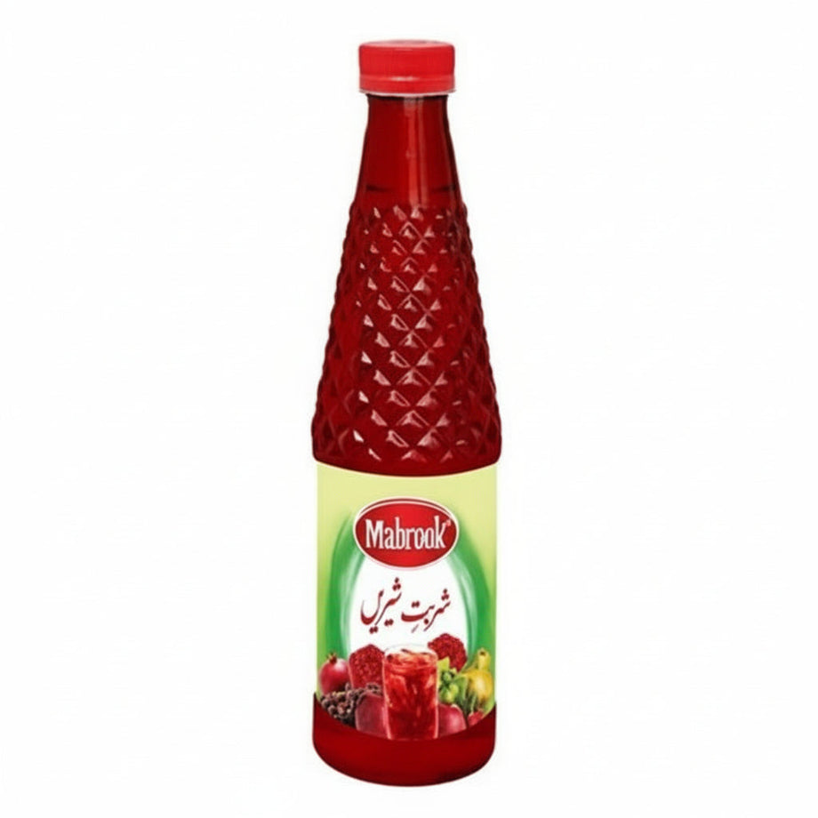 Mabrook - SHARBATE SHEREEN ( RED SYRUP ) - 800ml / 12 Pcs Per Carton