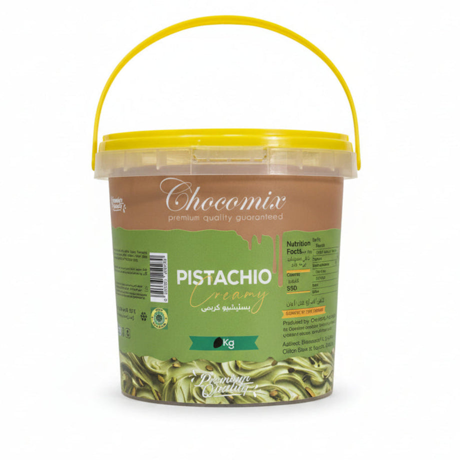 Chocomix - Creamy Pistachio Filling Spread - 1KG - Bucket