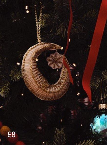 John Lewis Enchanting Tales Beaded Moon Tree Decoration, £8