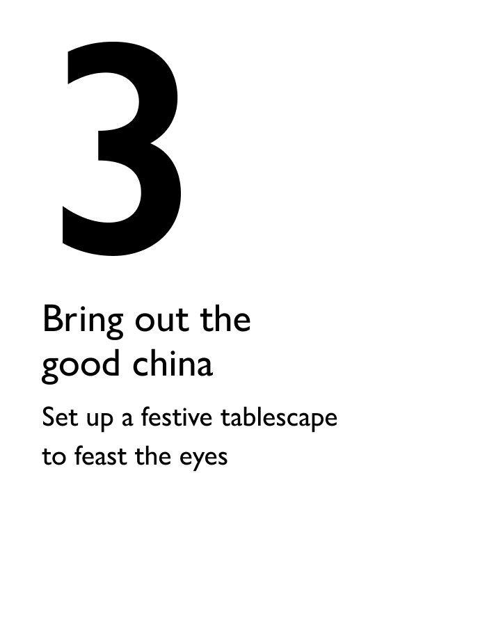 Set up a festive tablescape to feast the eyes