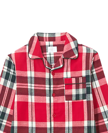 John Lewis Kids' Family Check Pyjamas, Red