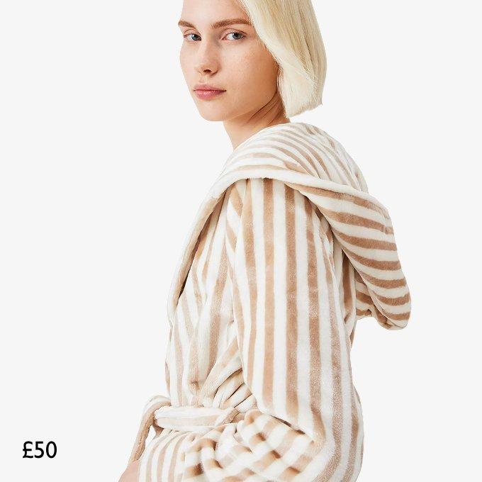 John Lewis Cece Fleece Dressing Gown, £50