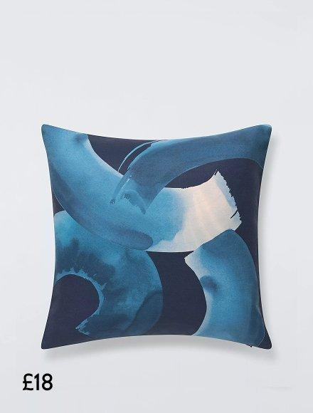 Brushstroke Indoor/Outdoor Cushion, £18
