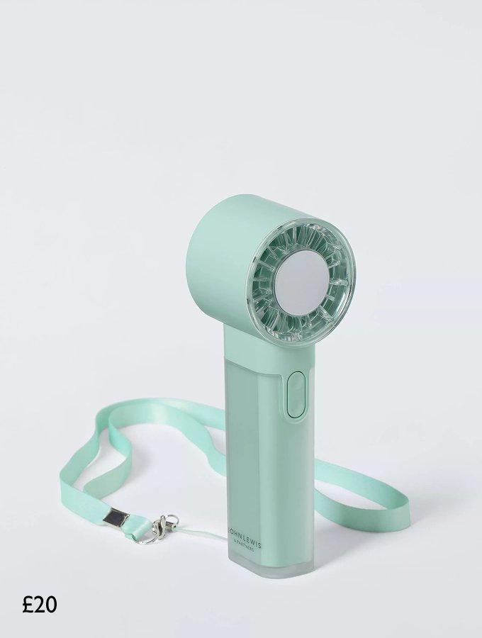 John Lewis High Power Handheld Fan, £20