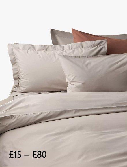 John Lewis Egyptian Cotton 260 Thread Count Bedding, £15 – £80