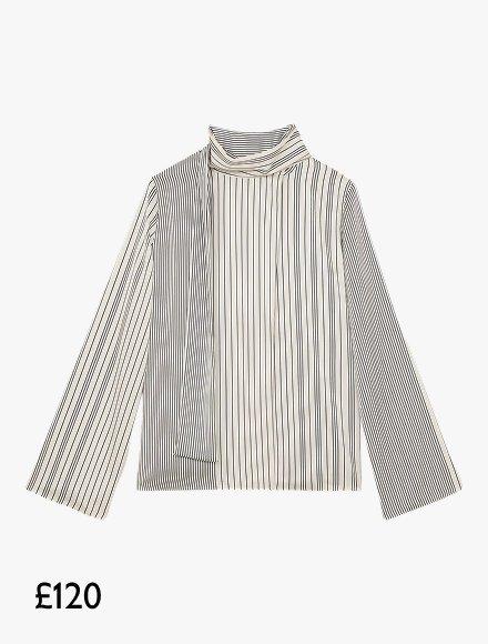 Reiss Rina Tie Neck Top,  £120