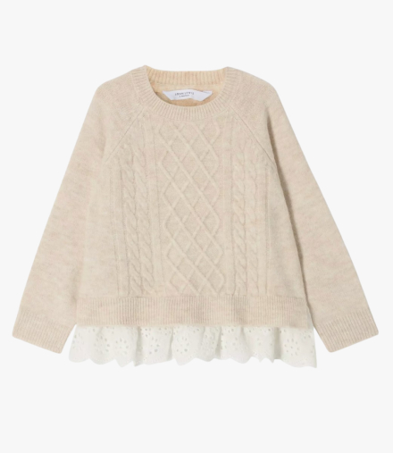 John Lewis Kids' Cable Knit Jumper, £15 - £16.50