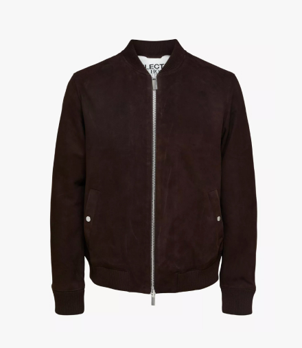 SELECTED HOMME Suede Bomber Jacket, £110