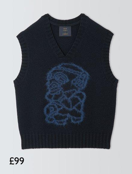 John Lewis x LABRUM Lambswool Blend V-Neck Tank Top, £99