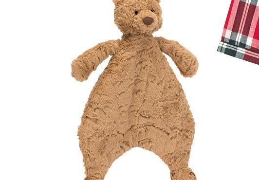 Jellycat Bartholomew Bear Comforter Soft Toy, Brown