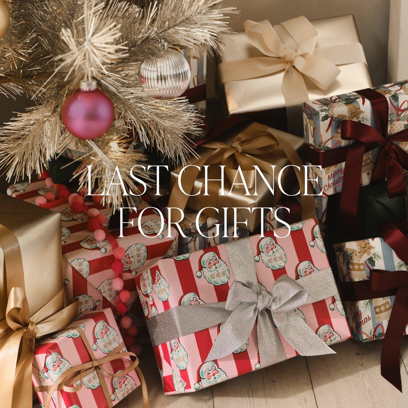 Last chance for gifts