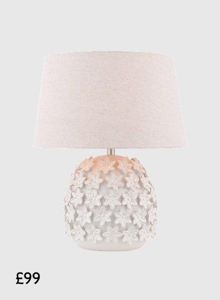 Floral Ceramic Table Lamp, £99