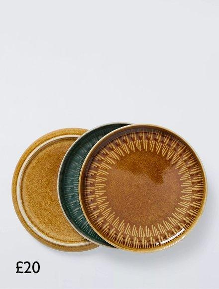 Small Stoneware Plates, £20