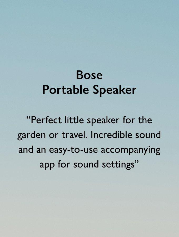 Bose Portable Speaker, £149.95