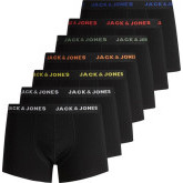 JACK&JONES 7 Pack Heren Onderbroek Maat XL Zwart