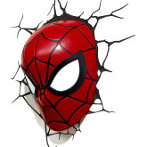 3DLightFX Spiderman Face Light Wandlamp