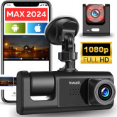 kwali.® Dashcam Voor en Achter FULL HD Beeld en Na