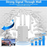 WiFi Repeater 1200 Mbps WiFi Booster 2.4Ghz en 5.0