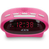 Ices ICR-210 Wekkerradio Roze
