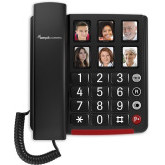 Amplicomms BT40 Zwart vaste lijn huistelefoon 