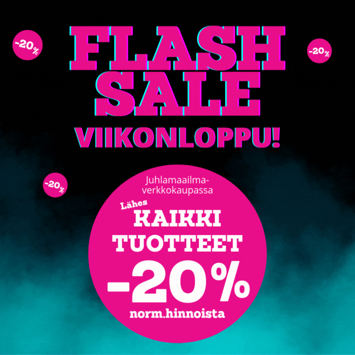 Juhlamaailma flash sale