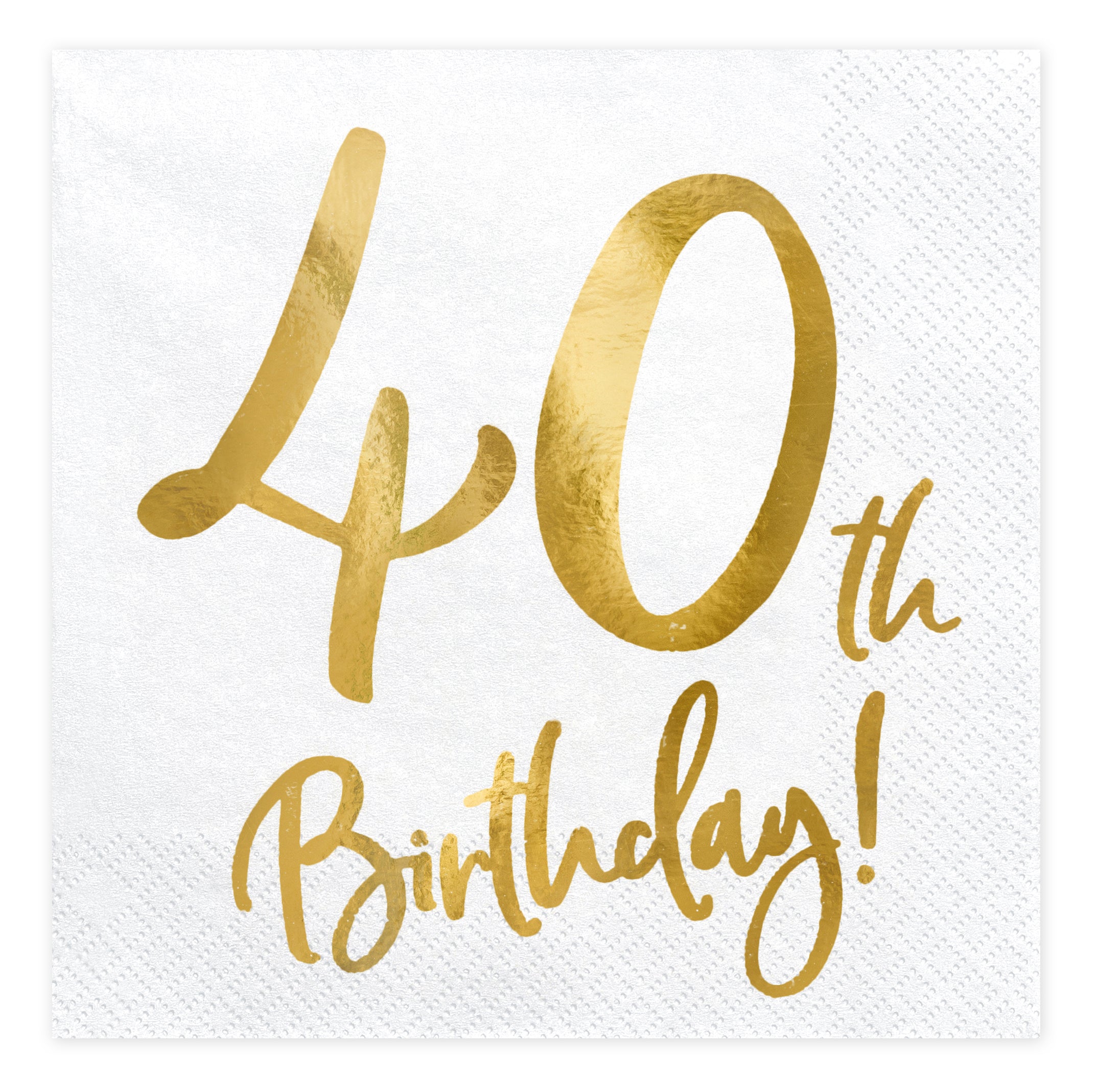Image of Happy Birthday 40 lautasliina 20 kpl/pkt