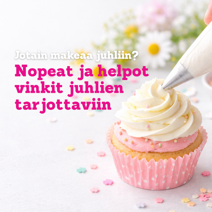 Tee näyttävät kuppikakut helposti
