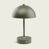 Лампа на батерии KENT Ø16xВ25 см зелена с допир и таймер