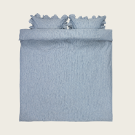 Спално бельо NINNA 200x220 райе синьо