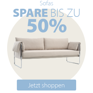 Spare bis zu 50% auf ausgewählte Sofas