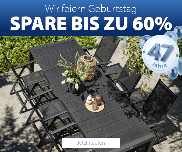 Wir feiern Geburtstag - Spare bis zu 60%