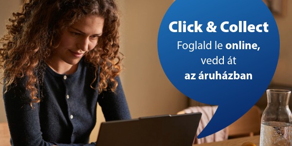 Click & Collect – 30 perc elteltével átvehető