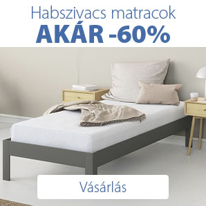 Egy habszivacs matrac hálószobában