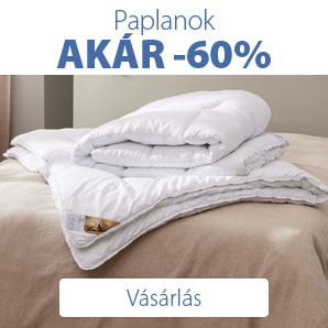 Egy fehér paplan egy ágyon